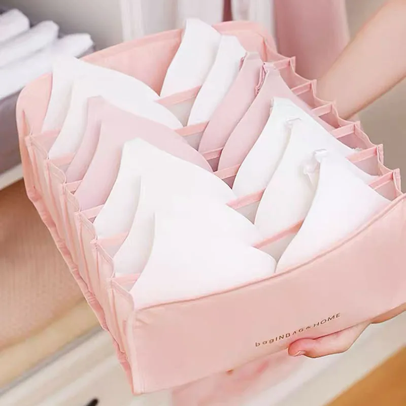 Foldable Underwear Storage Socks Organizer Box Rangement Tiroir Bra Organizer Opbergbox Drawer Dividers Organizador Closet
