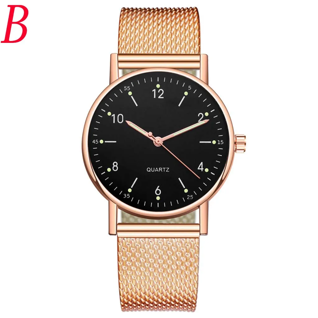 

New Luxury Women Round Crystal Dial Glass Watch Ladies Steel Mesh Strap Watches Quartz Fashion Clocks Gift Relogio Feminino