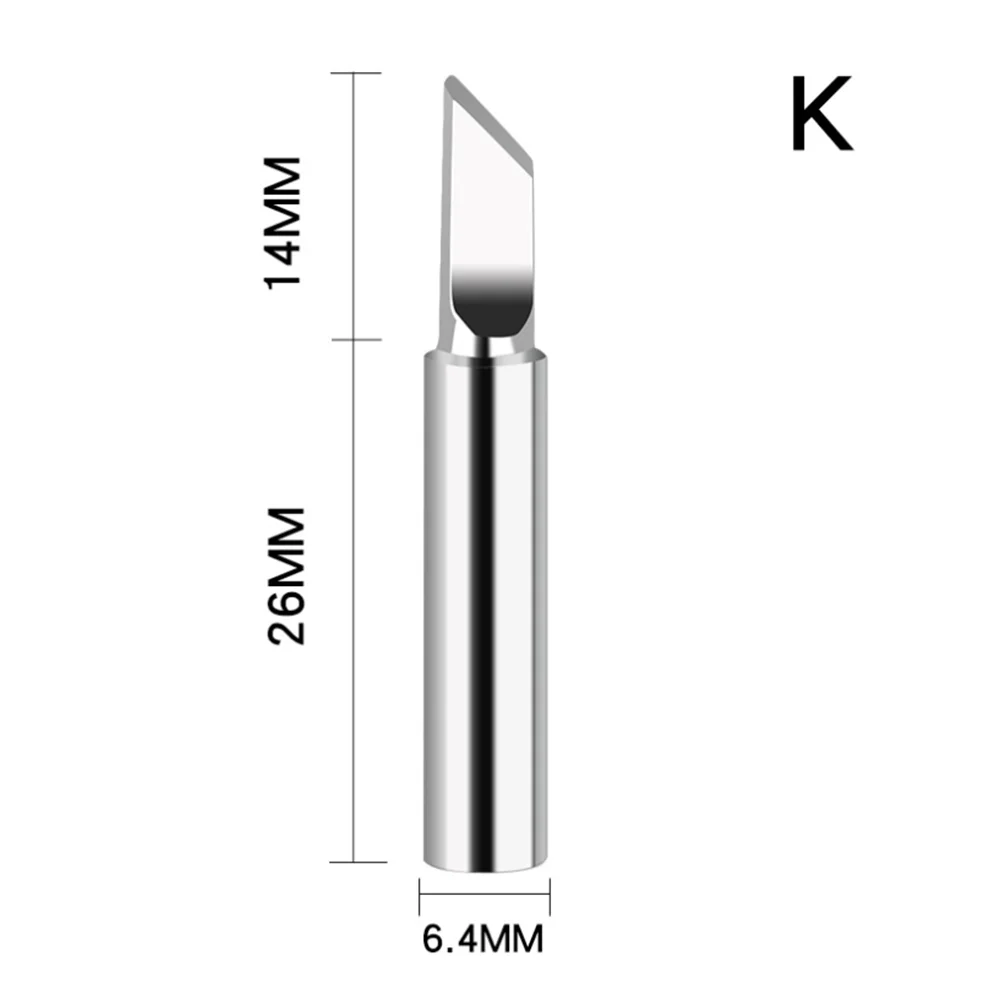 5Pcs I + B + K + 2.4D + 3C Soldering เหล็กทองแดงบริสุทธิ์900M หัวแร้งชุดภายในร้อนทองแดงไฟฟ้า Soldering Iron