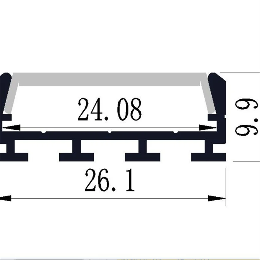 YANGMIN Free Shipping U Shape Aluminum Channels with Diffuser, End Caps and Mounting Clips LED Strip Channels LED strip Light