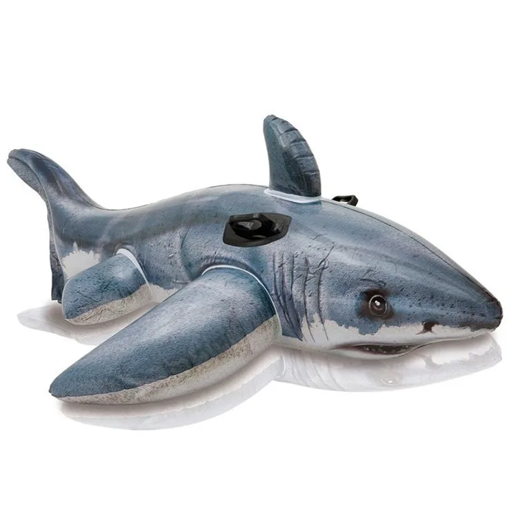 Outdoor Sport Family 173*107cm 57525 Realistic Shark Mounts Children's Inflatable Toys on Water, Swimming Trunks and Mounts Toys