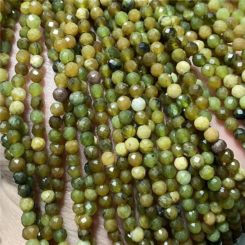 3 MM Natural Green Aventurine Amazonite Indian Agat Australia Labradorite Faceted Small Beads Wholesale Tiny Strand Bead For DIY