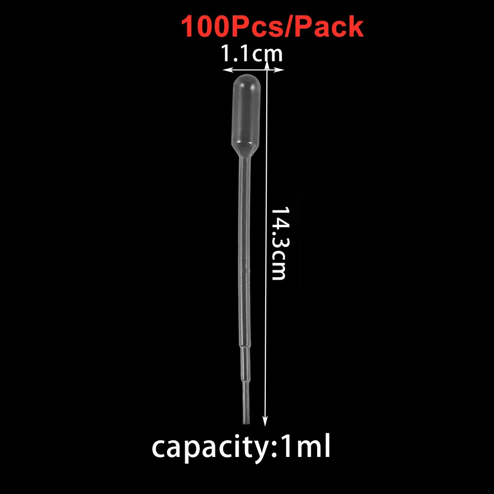 0,2/0,5/1/2/3ML Einweg Kunststoff Squeeze Transfer Pipetten Dropper Für DIY Silikon Epoxidharz formen Schmuck Machen