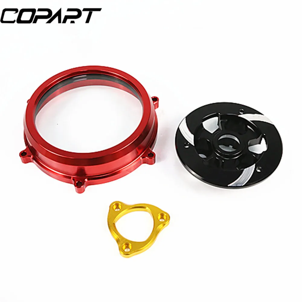 For Ducati 959 1199 1299 Panigale R S Motorcycle CNC Engine Clutch Cover Spring Retainer Clear Pressure Plate Protector Guard