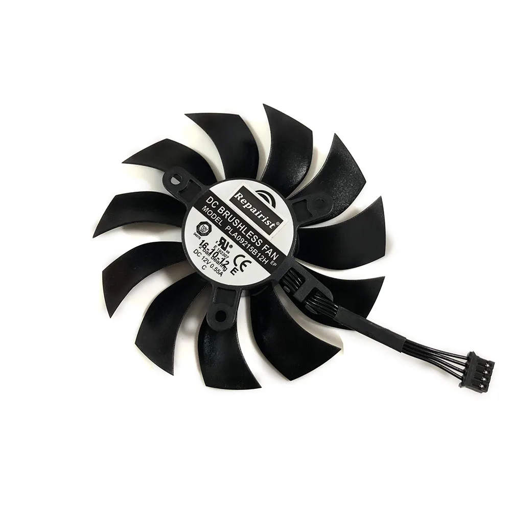 90mm(85MM),PLA09215B12H,4Pin VGA Graphics Card Fan,For EVGA GTX1060 GTX 1060 SC ACX,Video Cards Cooling