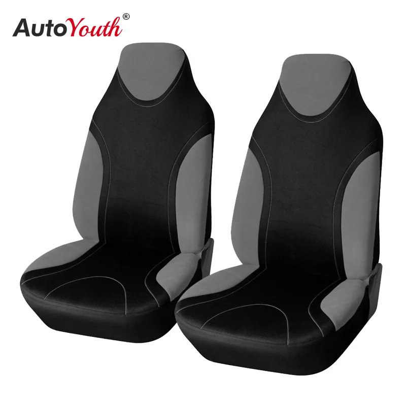 AUTOYOUTH Sports Style High Back Bucket Car Seat Cover 2PCS  Fits Most Auto Interior Accessories Seat Covers 5 Colours