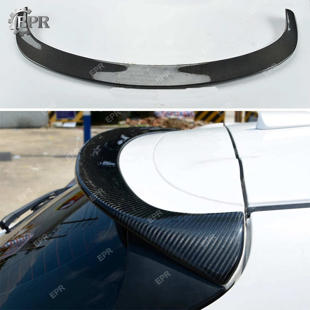 For Mazda 3 Axela BM 2014-2017 GV Style Carbon Fiber Rear Spoiler (5 Dr) Body Kit Tuning Part Trim For Axela BM Carbon Roof Wing