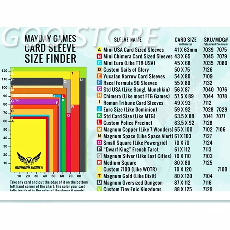 200 maniche Gioco Da Tavolo Gioco di Carte MAYDAY Del Manicotto della protezione protettiva trasparente carte maniche