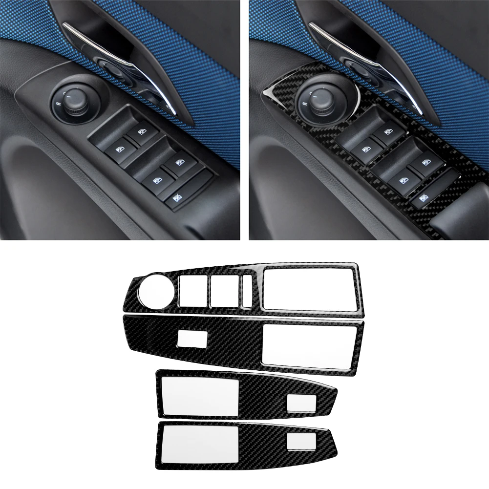 

Carbon fiber Car Window Lifter Button Panel Decorative Cover for Chevrolet Cruze 2009-2015