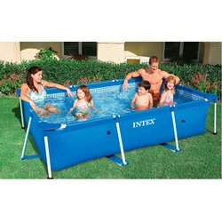 Pvc Large Swimming Pool Outdoor Indoor Party Game Toy Family Metal Frame Steel Tube Rectangular Square Bracket above ground filt