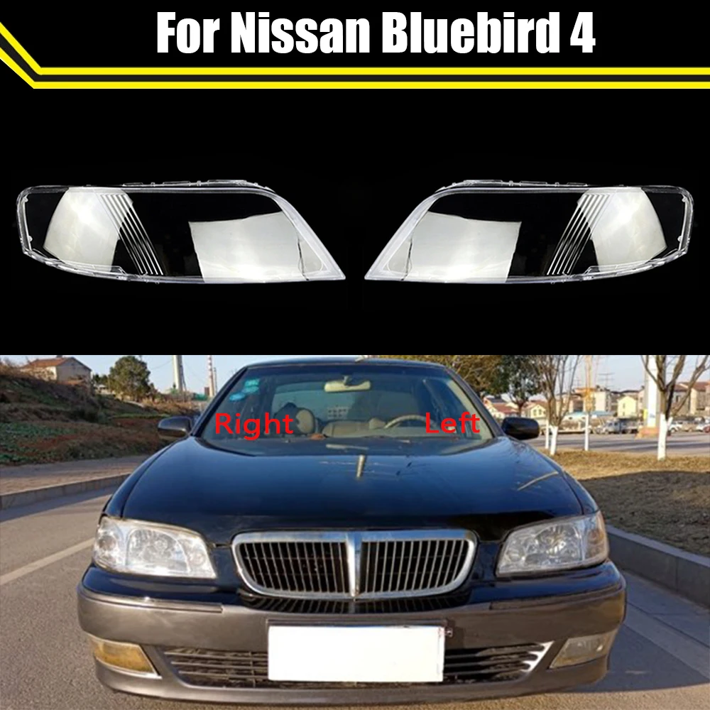 

Auto Head Lamp Light Case For Nissan Bluebird 4 ​Car Front Headlight Lens Cover Lampshade Clear Lampcover Caps Headlamp Shell