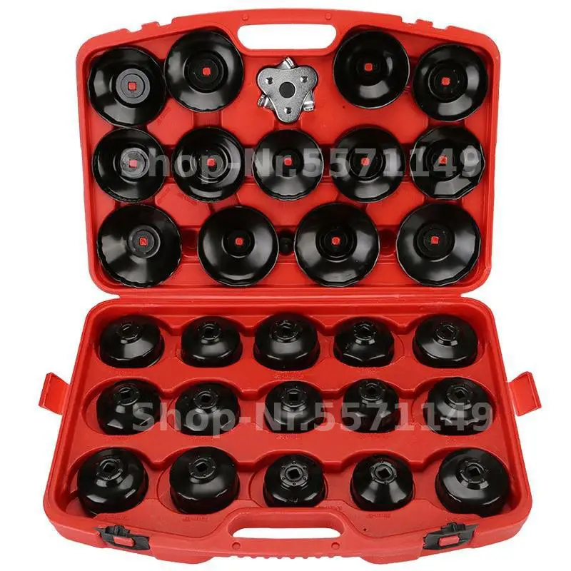 

30pc Oil Filter Removal Wrench Caps Fluted Cups Socket Remover Automotive Universal Auto Car Tool Kit For Ford For BMW For AUDI