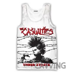 CAVVING 3D Printed  The Casualties Band  Tank Tops Harajuku Vest  Summer Undershirt Shirts Streetwear for Men/women