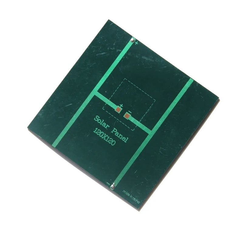 Factory Price 2.3W 5V Mini Solar Cell Square Polycrystalline 120*120MM Solar Panel Charger for 3.7V Battery 100PCS