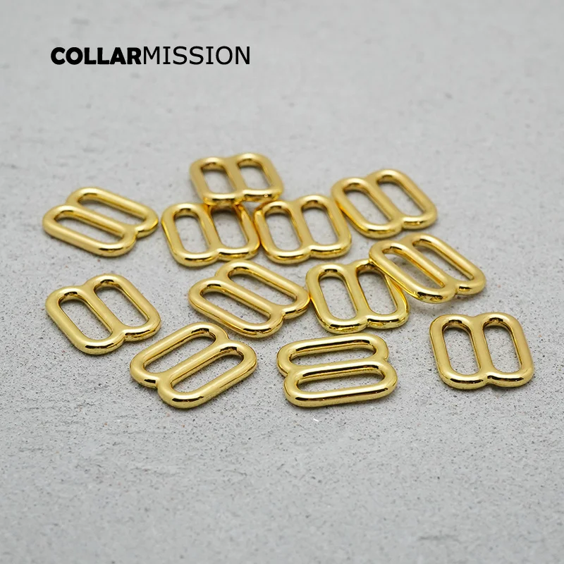 

100pcs/lot adjuster buckle environmental slider for 15mm sewing belt bags accessory high quality plated metal buckle BZK15HJ