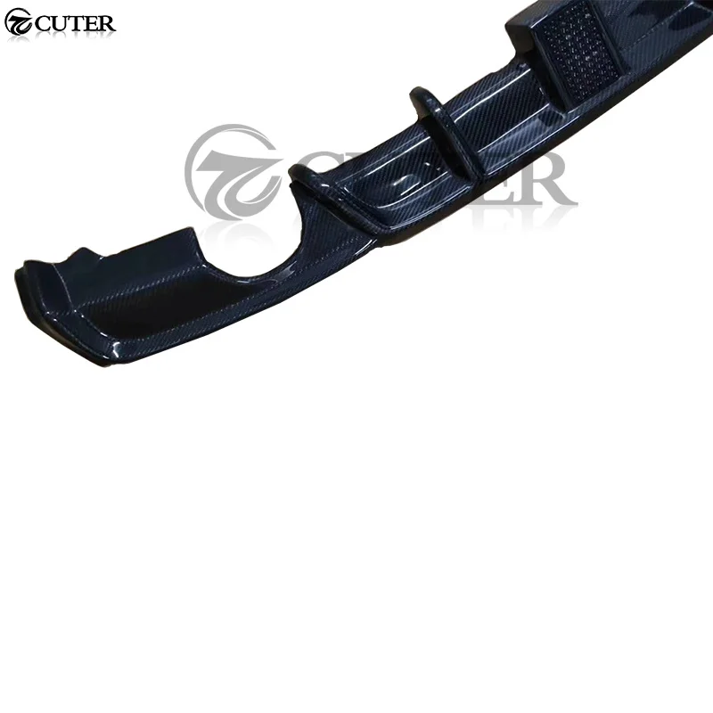 F30 3 Series 320i 330i Mp نمط ألياف الكربون شفة ممتصة للصدمات الخلفية الناشر مع مصباح ليد لسيارات Bmw F30 325i M-tech طقم هيكل السيارة #5