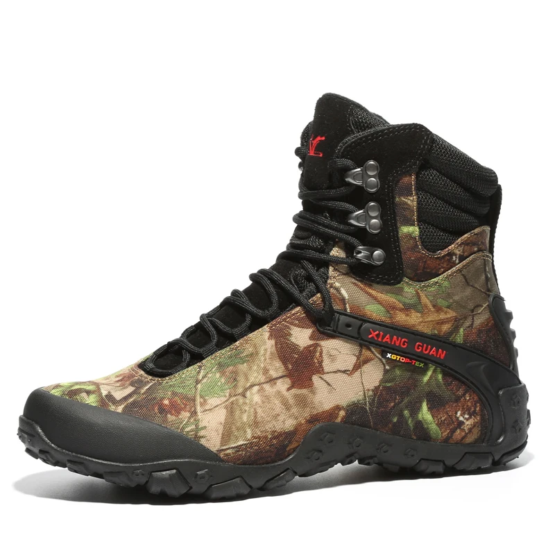 XIANGGUAN Männer Winter Wandern Stiefel Kuh Leder Für Frauen Outdoor-Trail Non Slip Sport Schnee Schuhe Klettern Berg Jagd Walking Turnschuhe 4