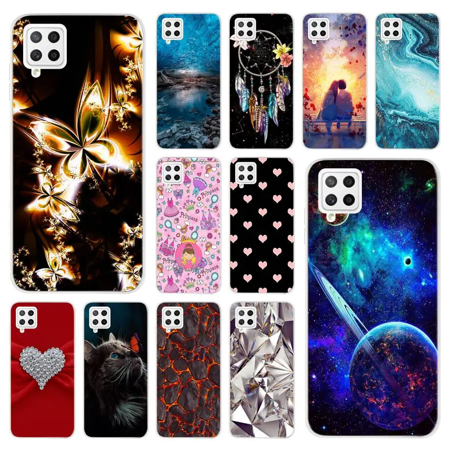 A22 Case For Samsung Galaxy A22 A225F Phone Cover Luxury Planet Printed Soft Funda For Samsung A22 A 22 S 5G GalaxyA22 4G Bumper