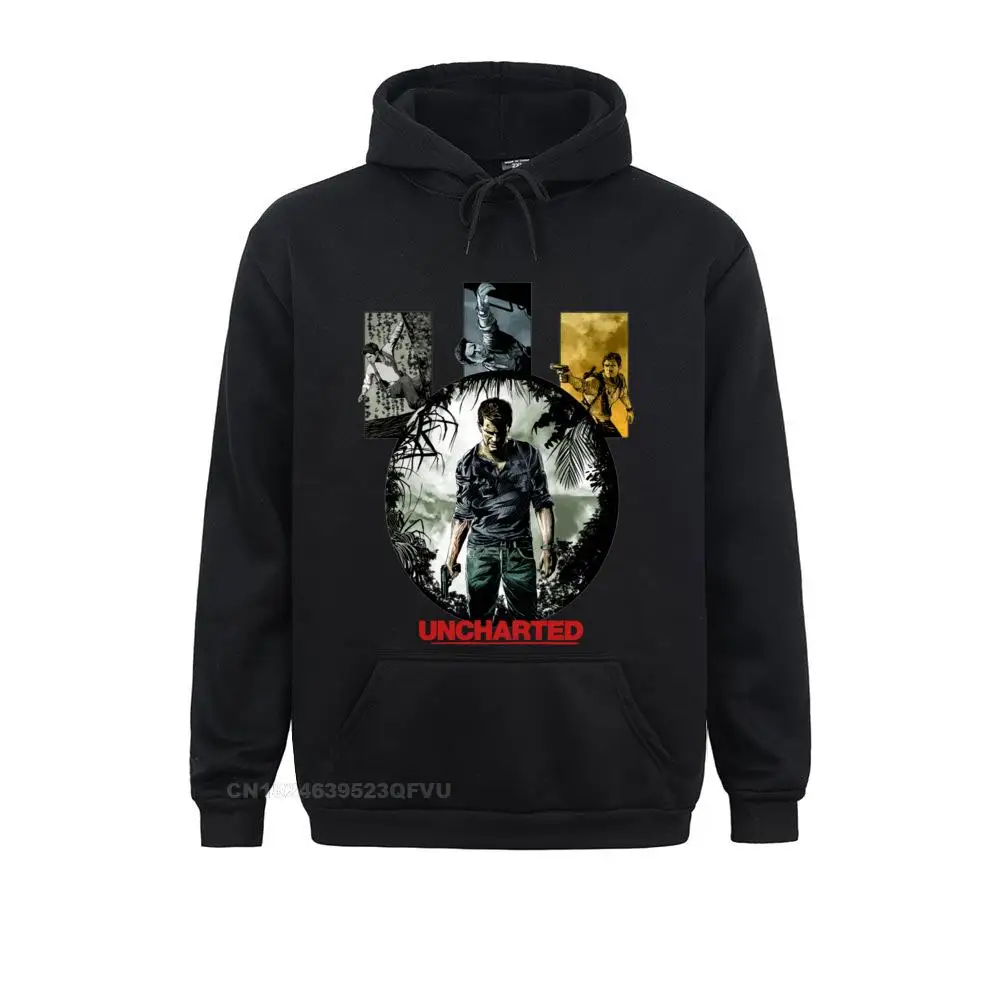 Men's Enjoystick Uncharted Pullover Hoodie Pure Cotton Harajuku Novelty Round Neck Pullover Hoodie Clothing Shirt Men Europe