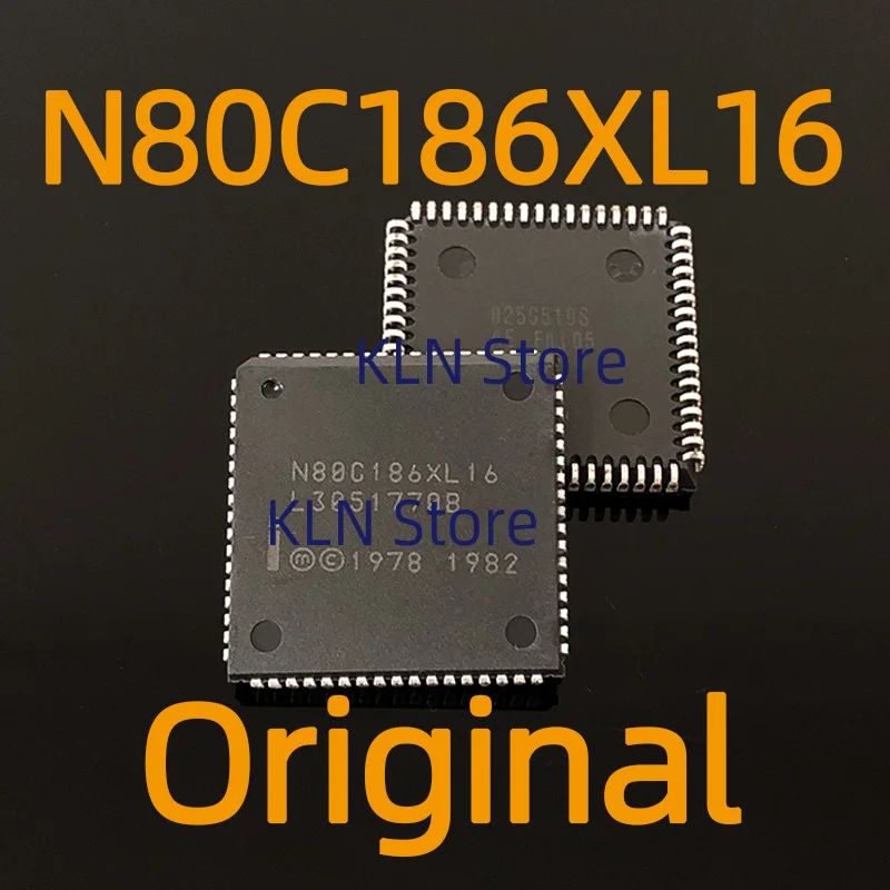 1pcs N80C186XL16 PLCC68 16-bit High-integration Embedded Processors N80C186XL N80C186 original