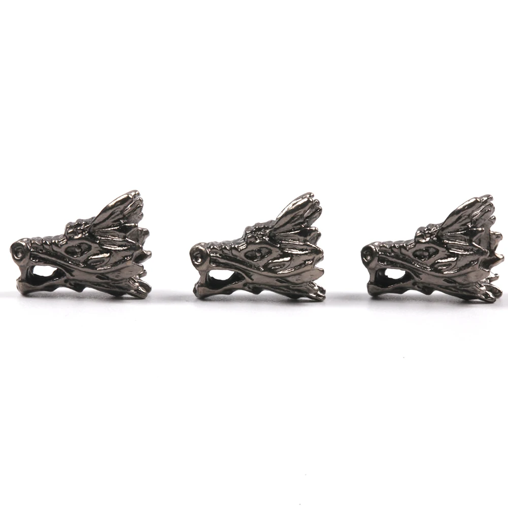 10pcs Antique Dragon Owl Gladiator Buddha Leopard Head Spacer Beads Charm DIY Bracelets Beads for Jewelry Making Accessories