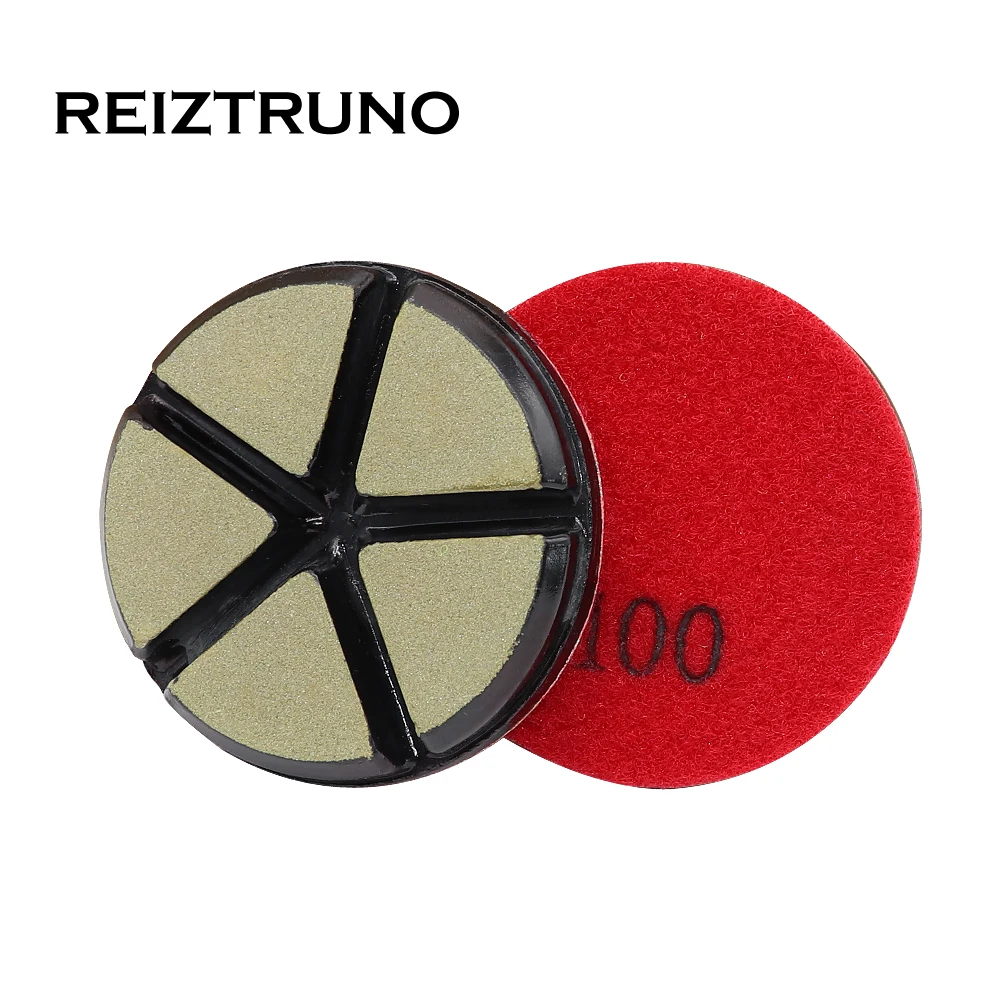 REIZTRUNO Ceramica Tamponi Per Lucidatura 3 pollici Pavimento di Cemento Rettifica di Ceramica Bonded Rettifica Disco Per Calcestruzzo Macinazione Grossolana