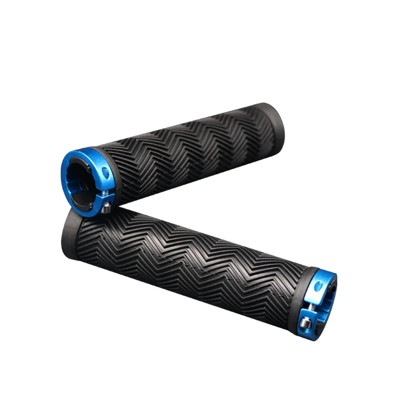 1pair Bicycle Handlebar Grips MTB Road Bike Handle Bar End Anti-Slip Rubber Mountain Cycling Soft Lock On Handlebar Cover