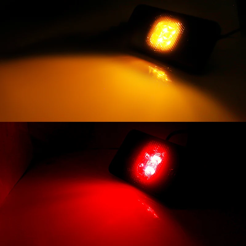 Clear/Red Lens Amber/Red LED Replace Car Side Marker Lights For 2002-2014 Mercedes W463 G-Class G500 G550 G55 Side Fender Lights