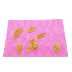 Large Size Fantasy Flower Petal And Leaves Cake Silicone Mat Wedding Fondant Silicone Lace Mat Cake Decoration Mold K493