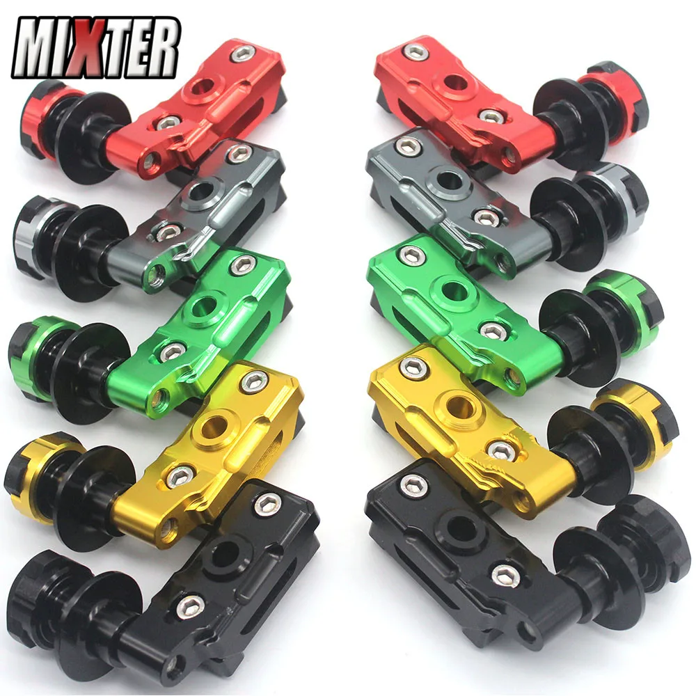 Motorcycle Rear Fork Spindle Chain Adjuster Blocks Spools Stand Screws For KAWASAKI NINJA250 NINJA400 Z400 2018-2022 Z-400 19-22