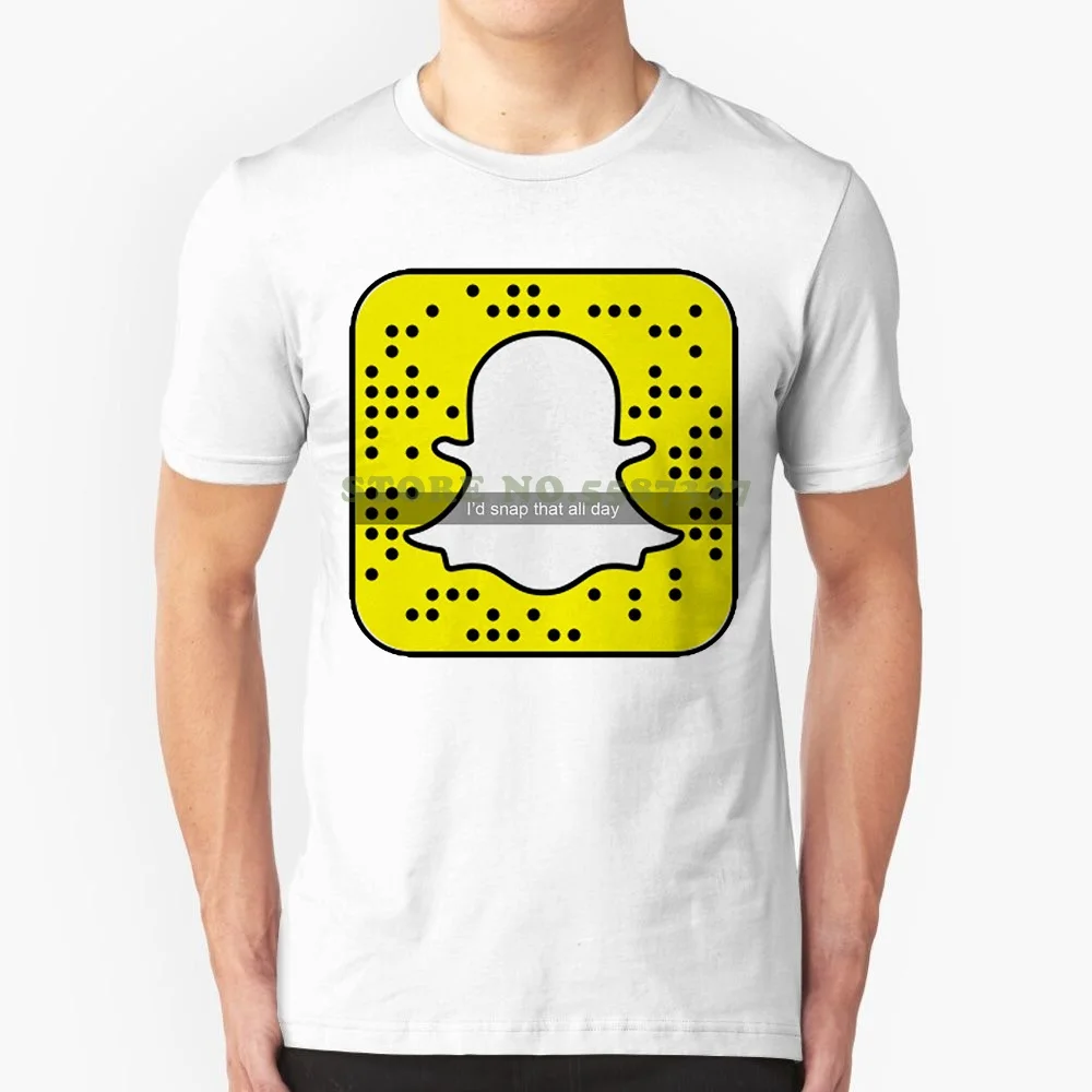 Camiseta con estampado I 'd Snap Chat para hombre, camisa divertida con App, blanca, gris, S-3xl