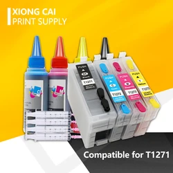 T1271 127 XL Refillable ink cartridge for EPSON Workforce 60 545 645 840 845 WF-3520 3530 3540 7010 7510 7520 printers