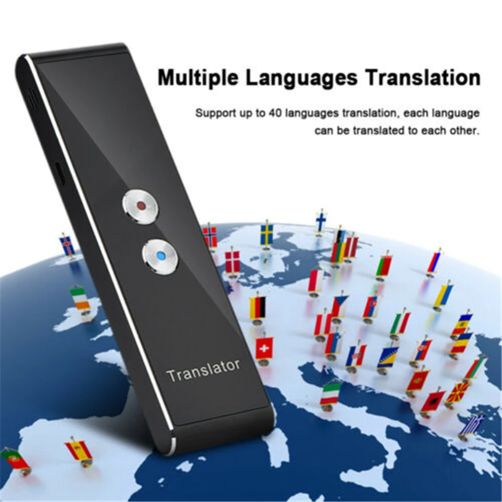 

T8 Portable Mini Wireless Smart Bluetooth Translator 40 Languages Two-Way Real Time Instant Voice Translator APP Multi-Language