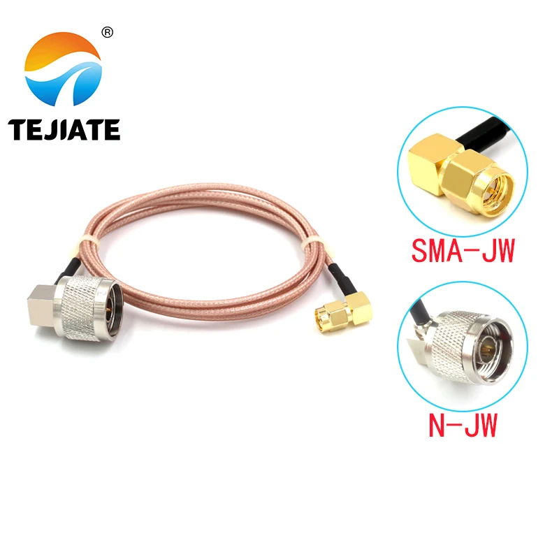 

1PCS TEJIATE Adapter Cable BNC To SMA Type N-JW Convert SMA-JW 8-90CM 1M 1.5M 2M Length Connector RG316 Wire