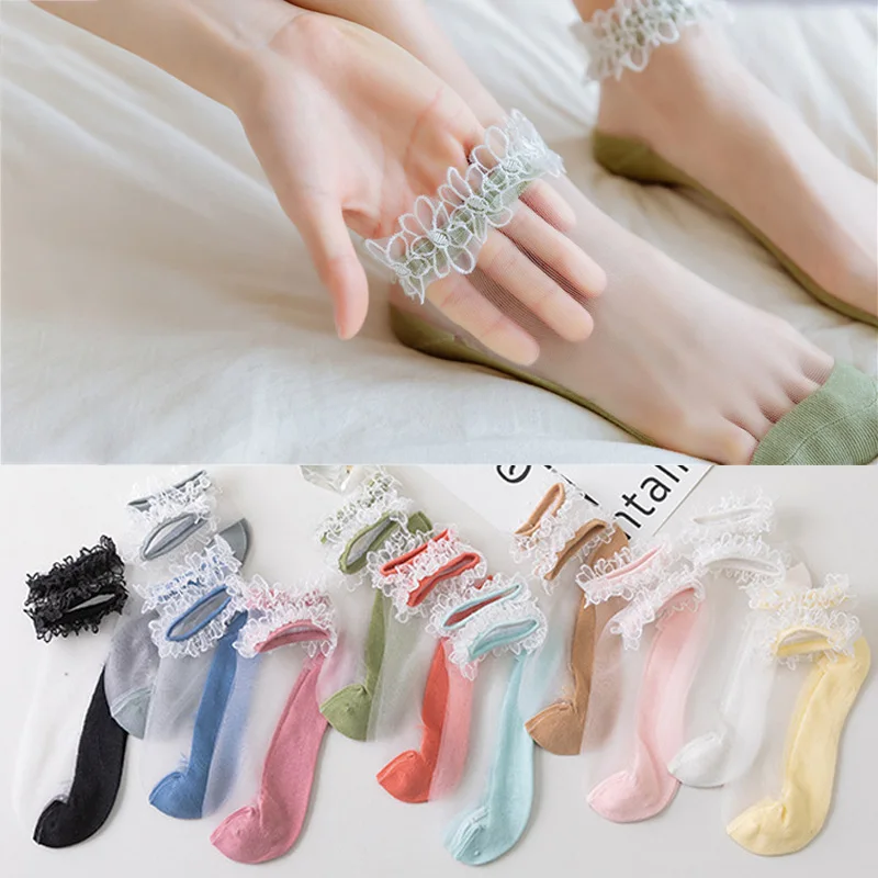 Why Not Wrong’s 3 Pairs of Women’s Transparent Lace Socks Are a Must-Have This Summer