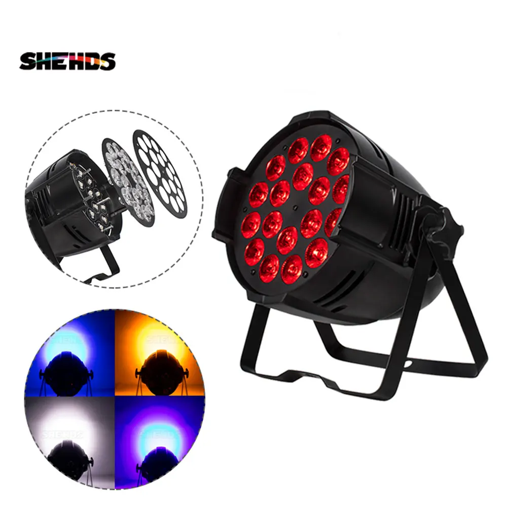 

(Big) Aluminum alloy LED Par 18x18W/18x12W RGBWA UV 6in1 DMX512 LED DMX Stage Lighting Effect For Disco DJ Party Club SHEHDS