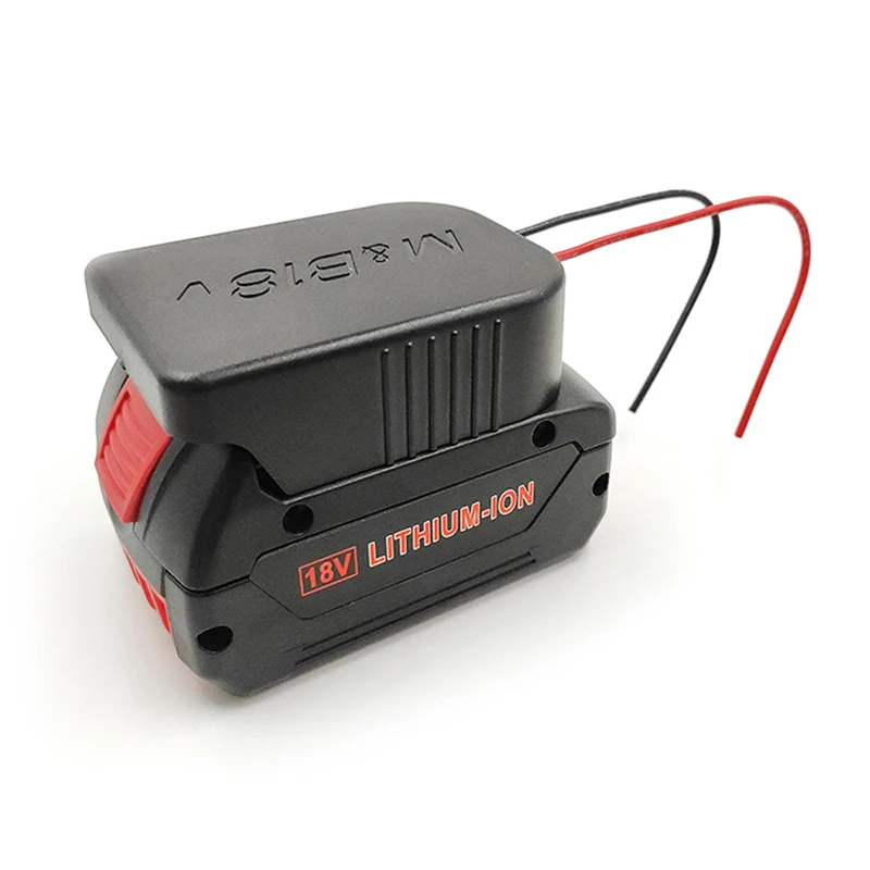 อะแดปเตอร์แบตเตอรี่สำหรับ Makita & Bosch 18V อะแดปเตอร์ขั้วต่อแบตเตอรี่ที่ยึดกับ14 AWG พลังงานตัวเชื่อมสายสีดำ