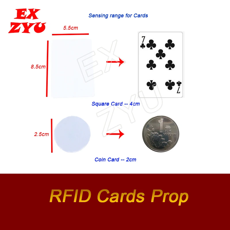 Accesorio de tarjeta RFID para escape de la vida real, lugar de juego, tarjeta de identificación en la derecha, sensores para salir de la Sala de la