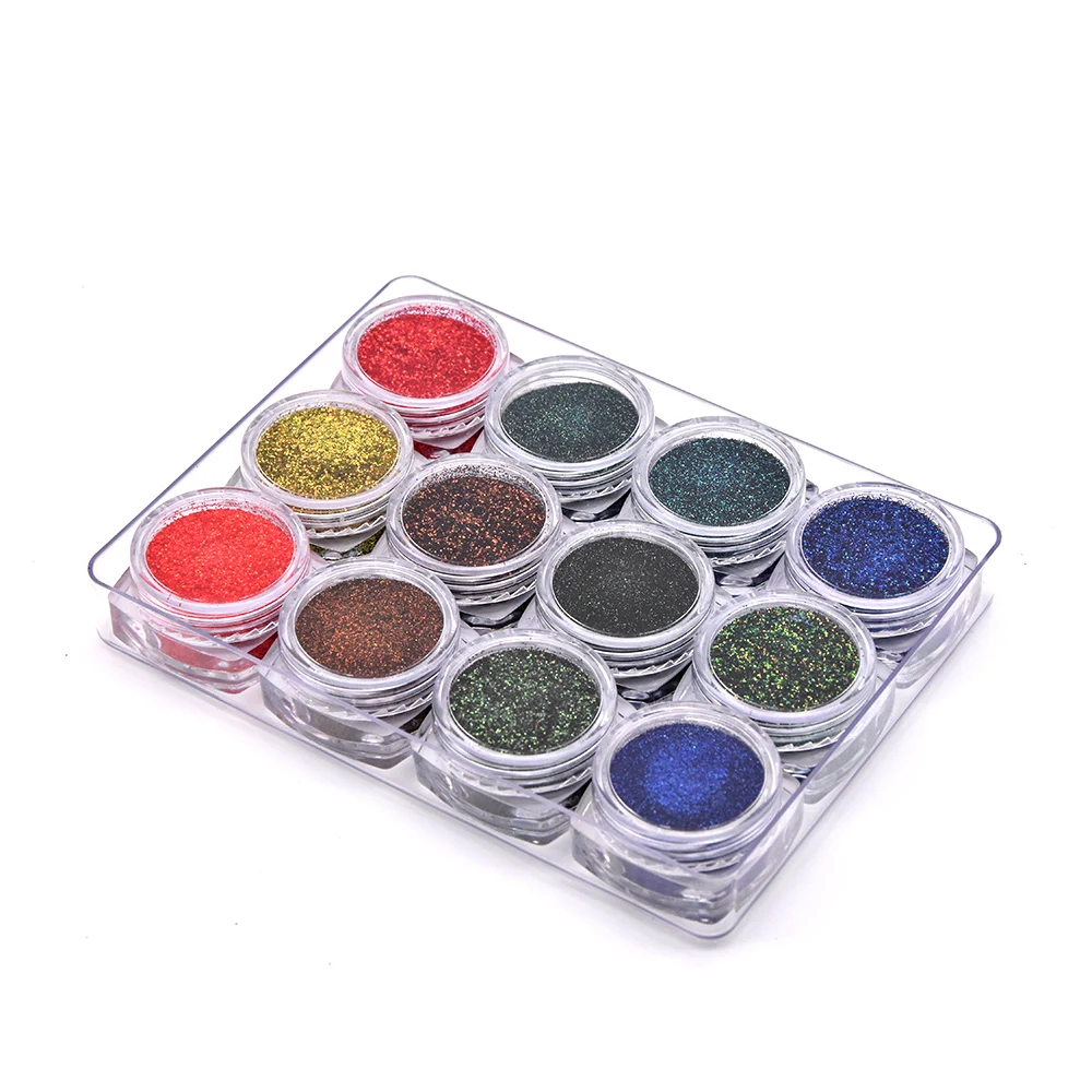 

1PCS 12 Colors Nail Glitter Acrylic Powder Makeup Design Nail Art Gel Dipping Powder Festival Party DIY Nails Decoracion Uñas