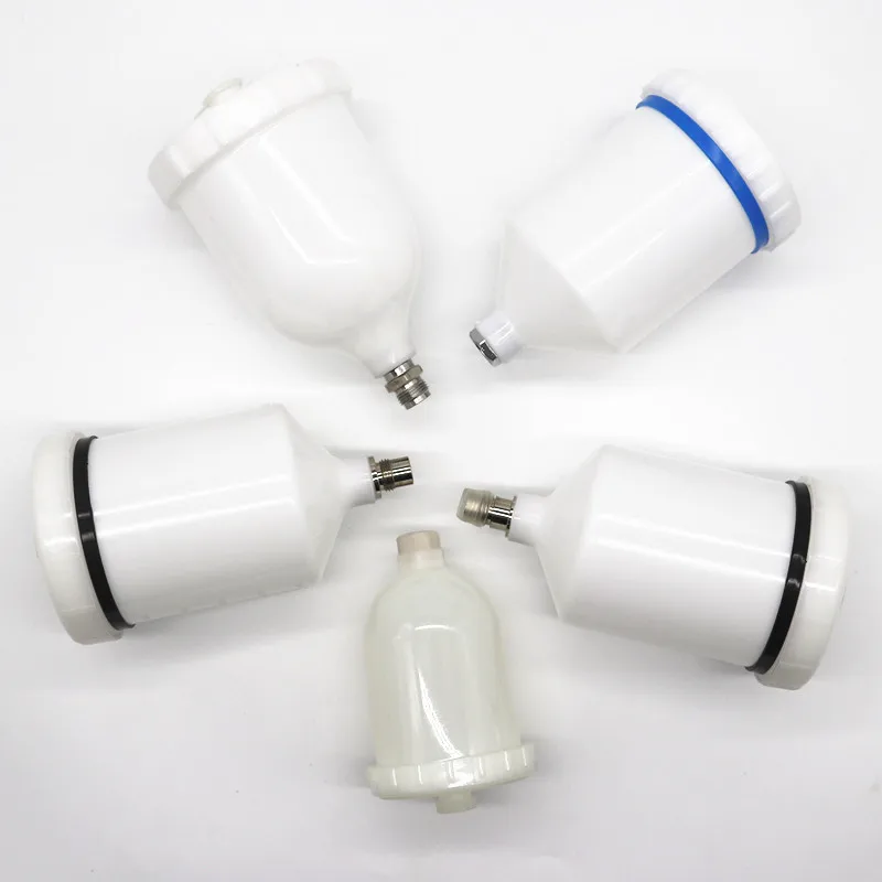 Spray Gun Cup 1pcs Plastic Sprayer Cup White Spray Paint Cup G3/8 Air Spray Gun Cup Air Spray Gun Tank For NTOOLS Spray Gun Cup