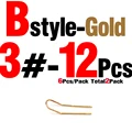 B  Gold Size3 12PCS