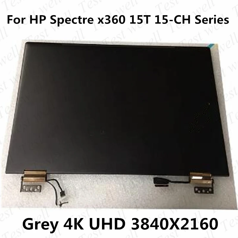 

Replacement lcd screen For 15.6" HP Spectre x360 15T 15-CH011DX UHD 4K LCD Display Digitizer hinge Assembly 15-ch L15596-001