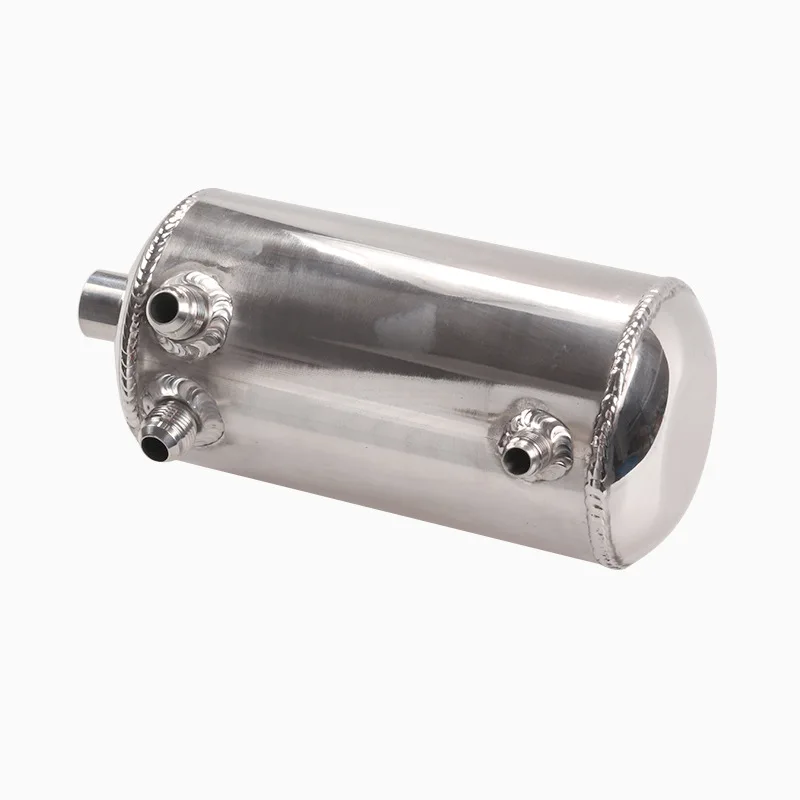 Universal Polished Alloy Aluminum 1.5L Fuel Surge Tank AN fittings mirror polished