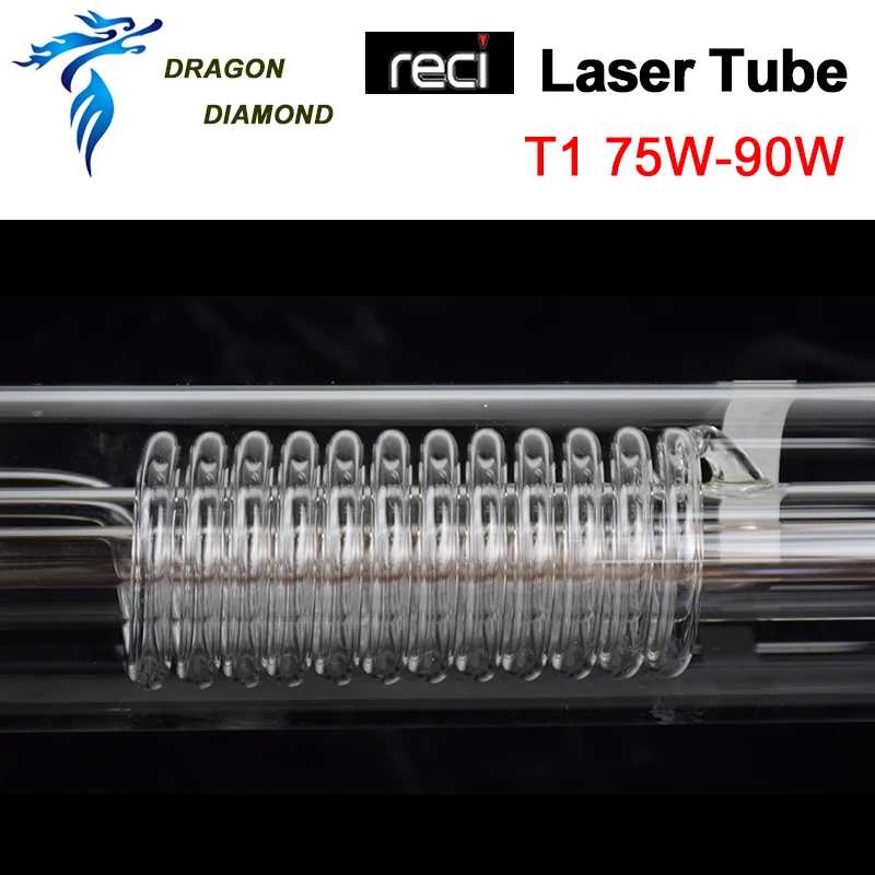 Imagem -06 - Tubo Laser Reci t1 Original 75w 80w 90w Dia 65 mm Comprimento 1110 mm Embalagem de Caixa de Madeira Máquina de Corte de Gravura