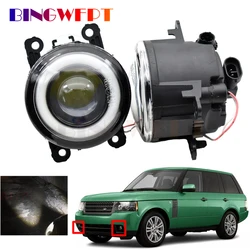 2 Pieces Car Lens LED Fog Lights Angel Eye DRL Daytime Runinng Light Lamp For Land Rover Range Rover III L322 2010 2011 2012