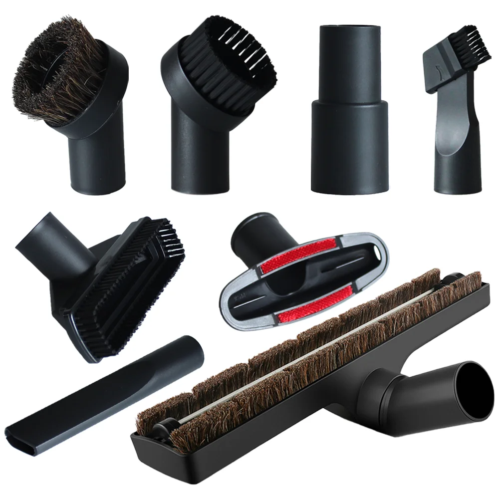 Lagomloot Buse d'aspirateur 32 mm 35 mm, tête de brosse pour sol dur avec roulettes, compatible avec aspirateurs centraux verticaux