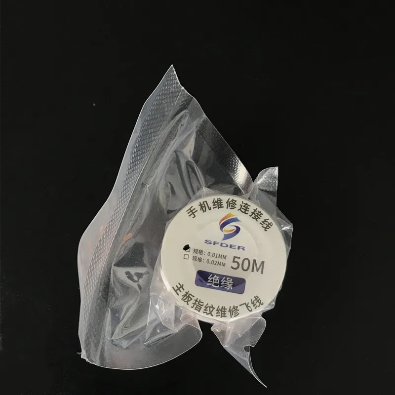 3PCS 0.01MM 50M Copper PCB Soldering Wire Maintenance Jump Line For Cell Phone / Pad Board Welding Repair Tools