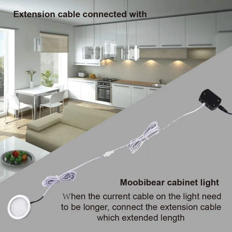 1M 2M 3M 5M 2510 Extension Cable for LED kitchen Cabinet Lights UL 2468-24AWG 22AWG 20AWG 2-Pin Male to Female Cable Connector