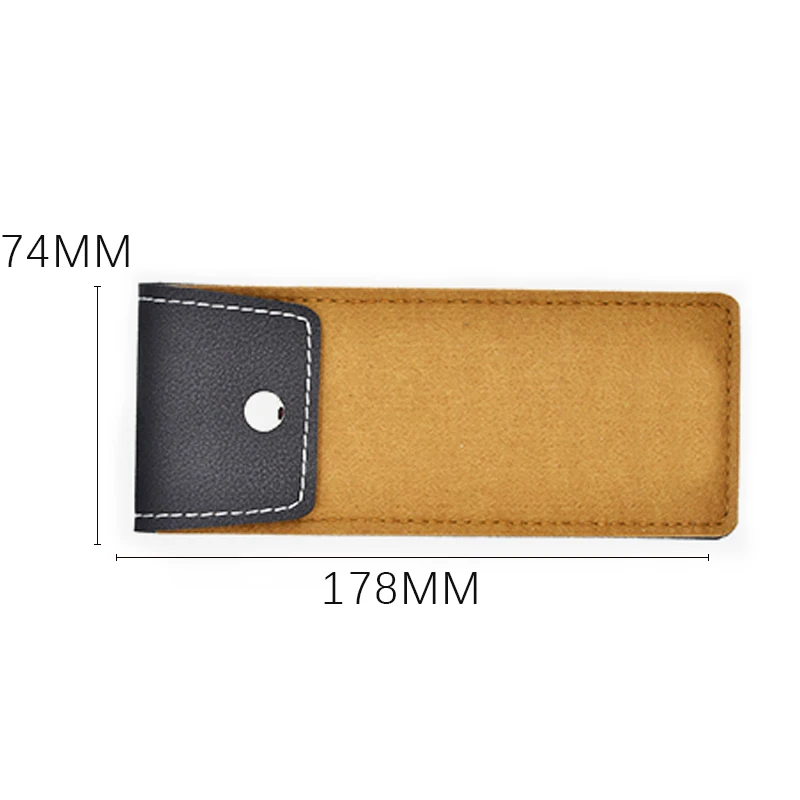 Estuche de fieltro para gafas de lectura, estuche colorido para gafas de sol, bolsa suave para accesorios, novedad