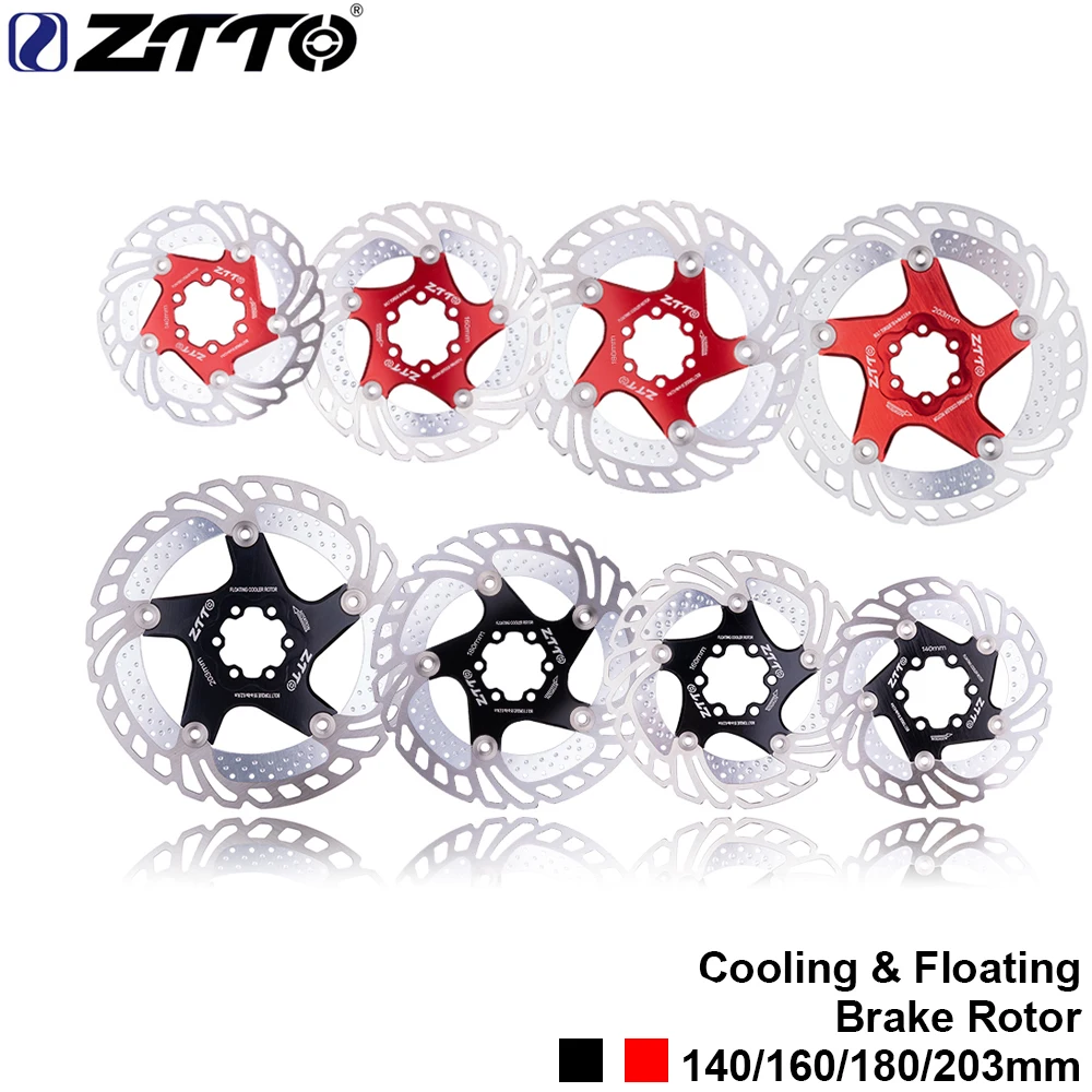 

ZTTO MTB Bike brake cooling plate bicycle cooling disc speed drop floating brake disc140/160/180/203mm cooling rotor RT99 RT86